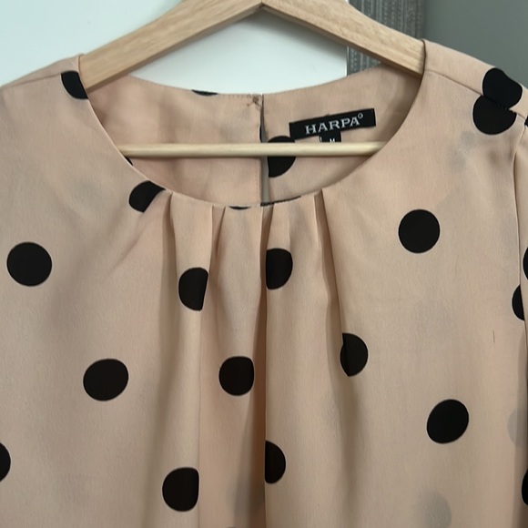 Beautiful light skinny color top with Pola dots.This is M size and Harpa brand - Picture 2 of 2